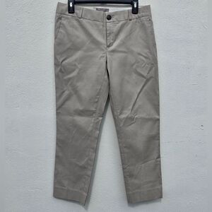 Banana Republic Hampton Fit Beige Cotton Stretch Pants – Size 6